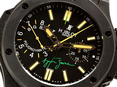 hublot big bang ayrton senna foudroyante|ayrton senna watch.